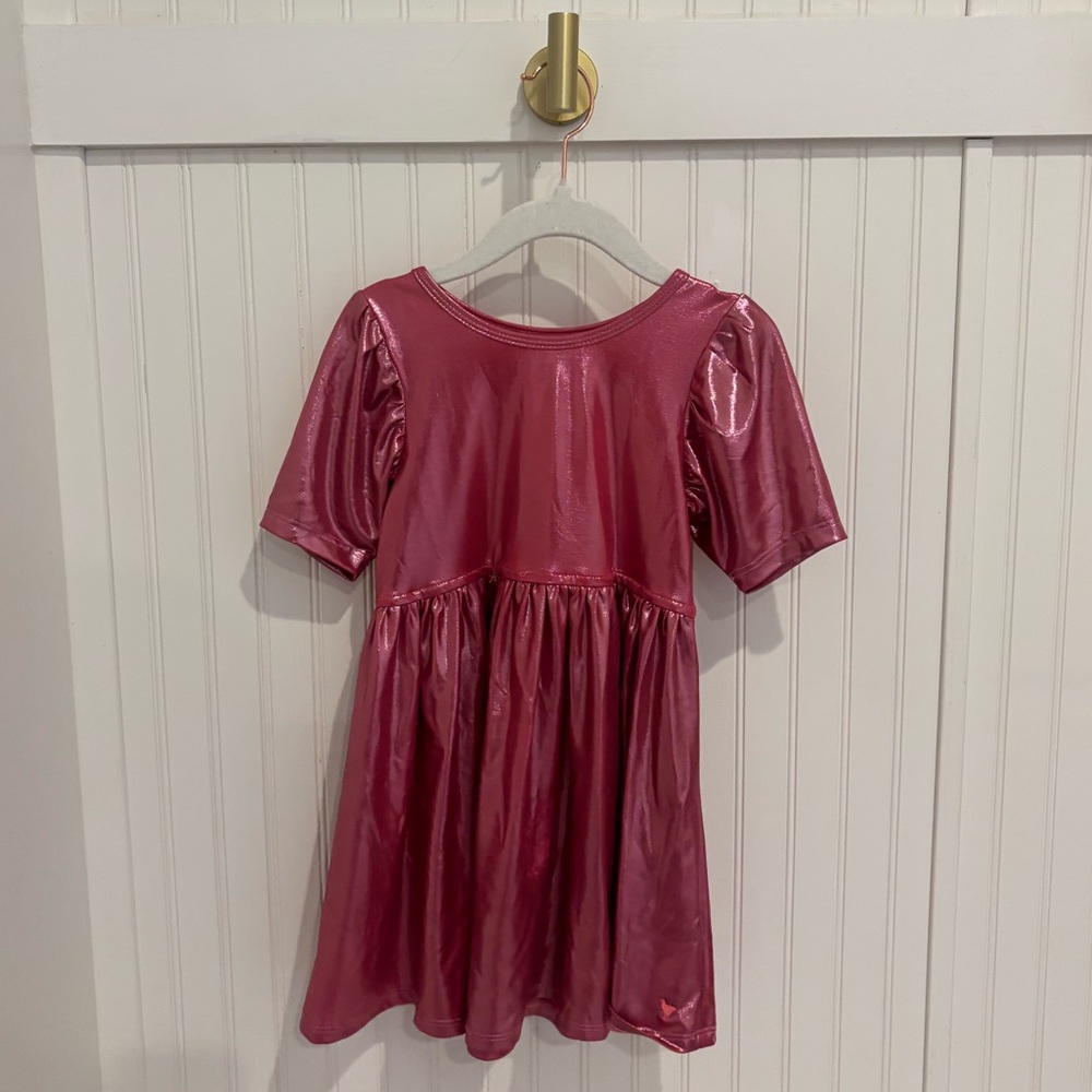 Pink Chicken Girls Glossy Pink Dress